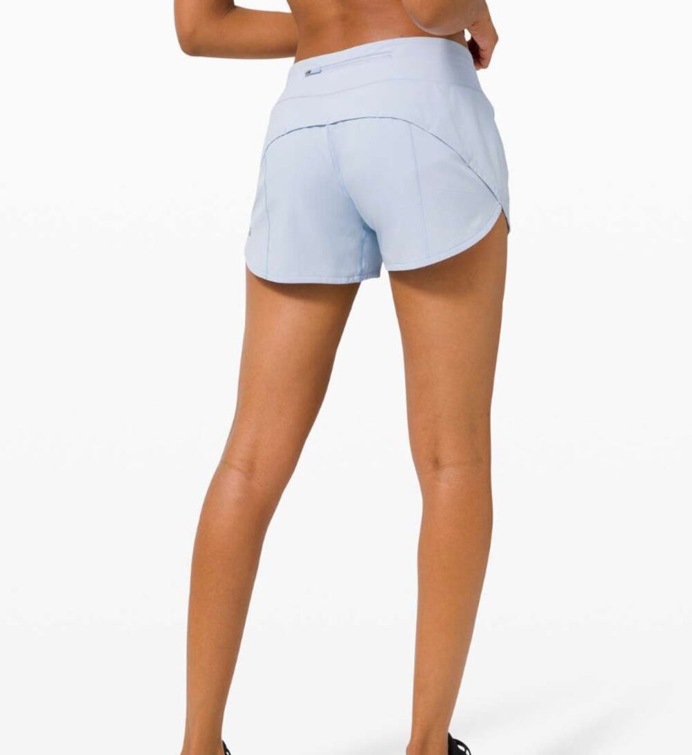 Lululemon Speed Up Short Long *4" Updated Fit Daydream Light Pale Size 6Blue